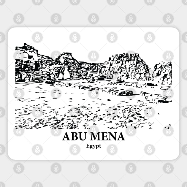 Abu Mena - Egypt Magnet by Lakeric